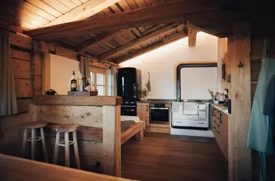 Küche/Küchenzeile in der Unterkunft L.A. MOUNTAIN LODGE