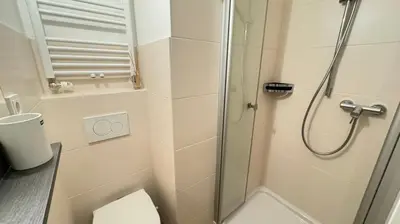 Ein Badezimmer in der Unterkunft NĀVA PLACE Small & Cozy Studio in Hinterglemm - 650 m to Ski Lift, Wifi