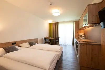 Ein Bett oder Betten in einem Zimmer der Unterkunft Appartements Salitererhof