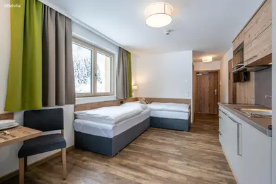 Ein Bett oder Betten in einem Zimmer der Unterkunft Appartements Salitererhof