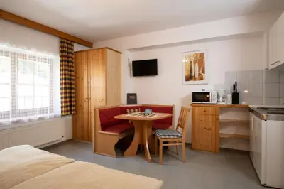 Küche/Küchenzeile in der Unterkunft Appartements Salitererhof