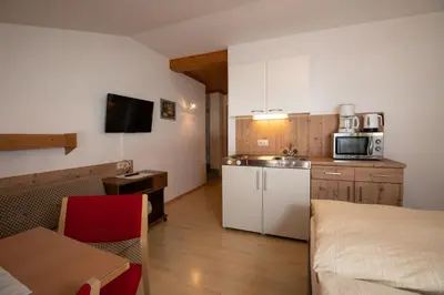 Küche/Küchenzeile in der Unterkunft Appartements Salitererhof