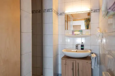 Ein Badezimmer in der Unterkunft Appartements Salitererhof