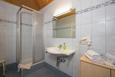 Ein Badezimmer in der Unterkunft Appartements Salitererhof