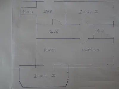 Grundriss der Unterkunft Ferienwohnung Martina
