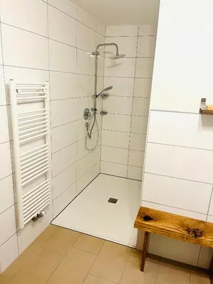 Ein Badezimmer in der Unterkunft Ferienwohnung Martina