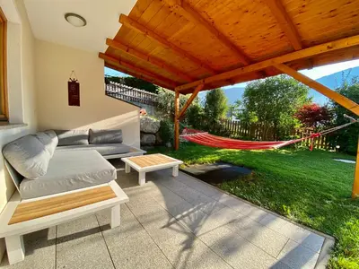 Ein Garten an der Unterkunft Ferienwohnung Martina