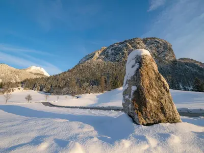 Naturlandschaft in der Nähe des Bauernhofs
