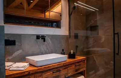 Ein Badezimmer in der Unterkunft Chalet WildRuh