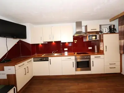 Küche/Küchenzeile in der Unterkunft Apartment Höllwarth