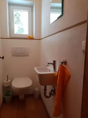 Ein Badezimmer in der Unterkunft Gemütliche Wohnung mit Blick auf den Zahmen Kaiser