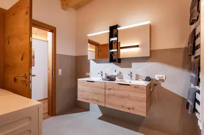 Ein Badezimmer in der Unterkunft Chalet Gipfelblick