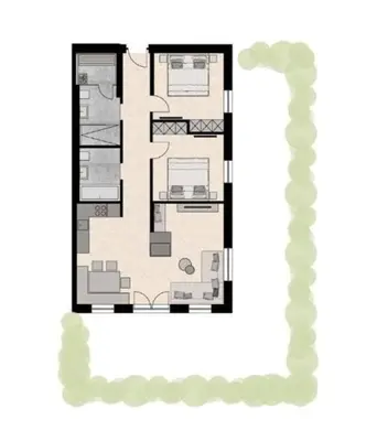 Grundriss der Unterkunft Chalet Buchensteinwand Luxusapartment mit Sauna am Berg