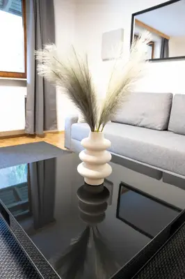 Ein Sitzbereich in der Unterkunft Appartement zur Gemütlichkeit