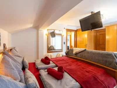 Ein Bett oder Betten in einem Zimmer der Unterkunft Chalet in Neukirchen near Ski Arena Wildkogel