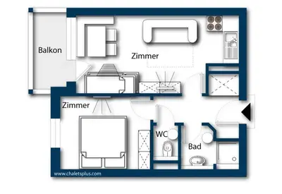 Grundriss der Unterkunft Haus Mees