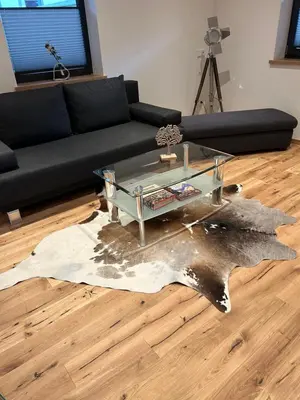 Ein Sitzbereich in der Unterkunft Ferienwohnung Felben inklusive Nationalpark Card