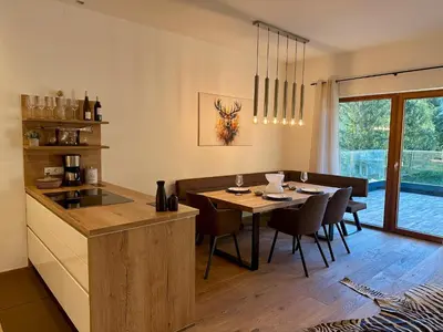 Kaffee-/Teezubehör in der Unterkunft Penthouse Bergseetraum mit 102 qm Dachterrasse