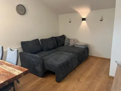 Ein Sitzbereich in der Unterkunft Apartment Julia