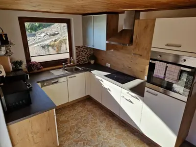 Küche/Küchenzeile in der Unterkunft Appartement Sarah
