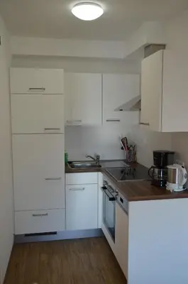 Küche/Küchenzeile in der Unterkunft Gästehaus Garber