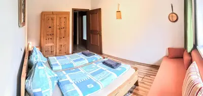Ein Bett oder Betten in einem Zimmer der Unterkunft Oberachen Apartment
