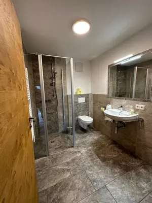 Ein Badezimmer in der Unterkunft Hundsidl