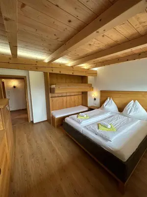 Ein Bett oder Betten in einem Zimmer der Unterkunft Hundsidl