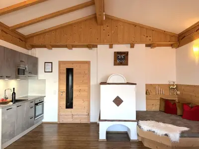 Küche/Küchenzeile in der Unterkunft Apartment Hocheben by Interhome