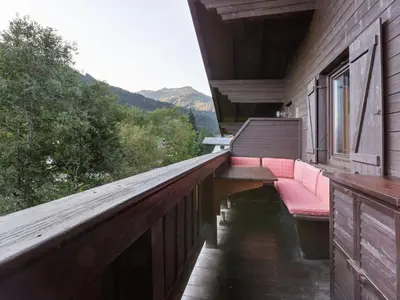 Ein allgemeiner Bergblick oder ein Berglick von der Ferienwohnung aus