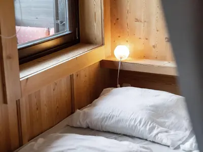 Ein Bett oder Betten in einem Zimmer der Unterkunft Chalet in Jochberg near Wagstätt Lift