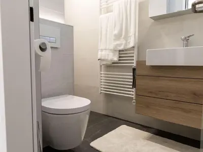 Ein Badezimmer in der Unterkunft Chalet in Jochberg near Wagstätt Lift