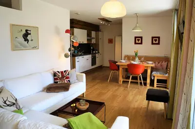 Küche/Küchenzeile in der Unterkunft Appartement Germann
