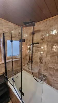 Ein Badezimmer in der Unterkunft Haus Harmonie