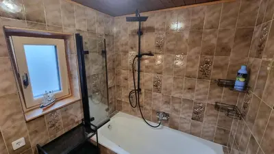 Ein Badezimmer in der Unterkunft Haus Harmonie