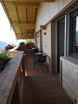 Ein Balkon oder eine Terrasse in der Unterkunft Ferienwohnung Buchmann