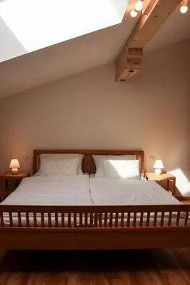 Ein Bett oder Betten in einem Zimmer der Unterkunft Apartment Vordermitterast