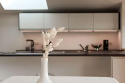 Küche/Küchenzeile in der Unterkunft Apartment Vordermitterast