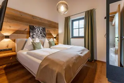 Ein Bett oder Betten in einem Zimmer der Unterkunft Chalet Edelweiss