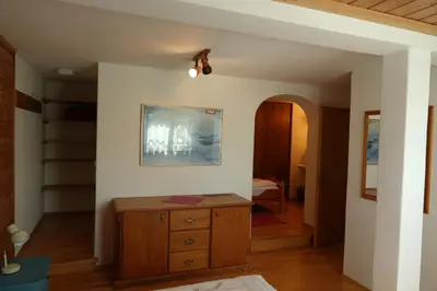 Ein Bett oder Betten in einem Zimmer der Unterkunft Apartmentpension Hillebrand