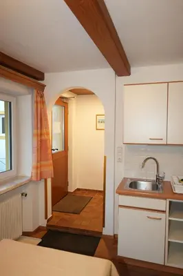 Küche/Küchenzeile in der Unterkunft Apartmentpension Hillebrand