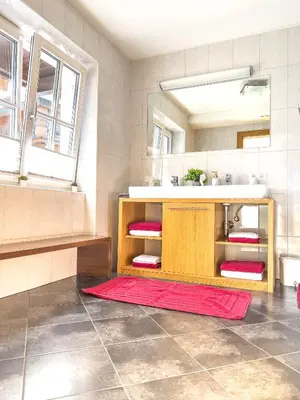 Ein Sitzbereich in der Unterkunft Landhaus Maria