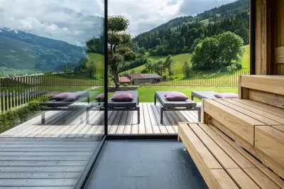 Naturlandschaft in der Nähe des Chalets