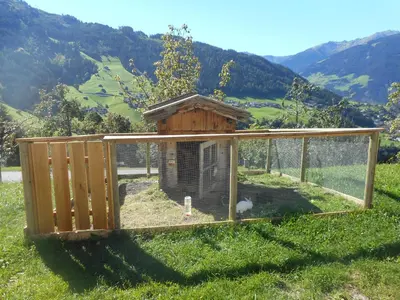 Ein allgemeiner Bergblick oder ein Berglick von der Ferienwohnung aus