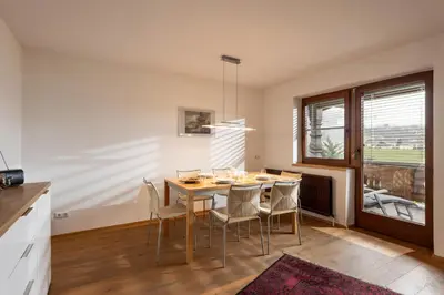 Ein Sitzbereich in der Unterkunft Haus Kexel