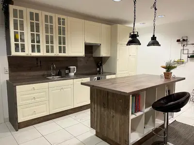 Küche/Küchenzeile in der Unterkunft Ferienwohnung Bergblick