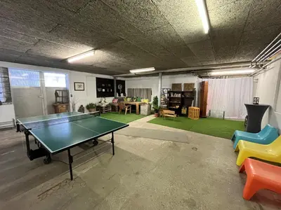Tischtennis in der Unterkunft Ferienwohnung Bergblick oder in der Nähe