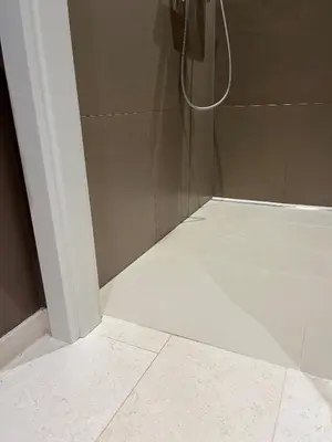 Ein Badezimmer in der Unterkunft Ferienwohnung Bergblick