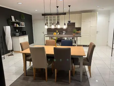 Küche/Küchenzeile in der Unterkunft Ferienwohnung Bergblick