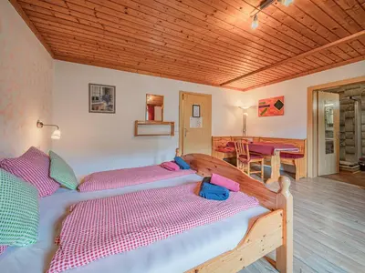 Ein Bett oder Betten in einem Zimmer der Unterkunft Falkenstein